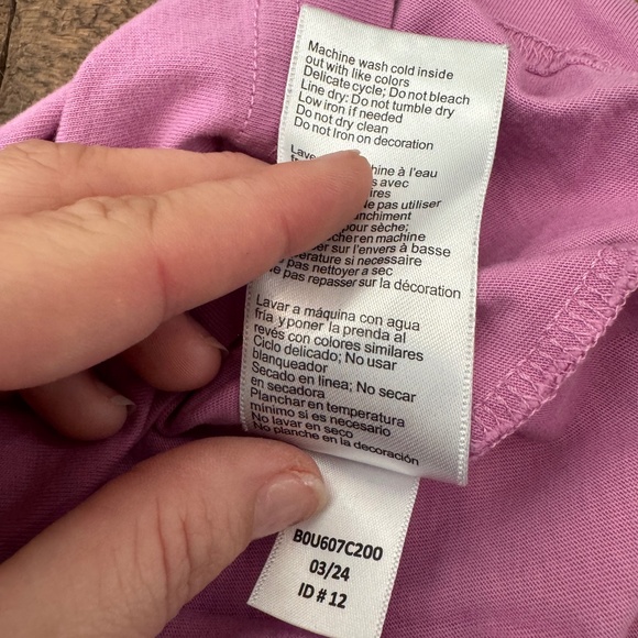 Psycho Bunny Houston Graphic Tee Violet Pima Kids Size 10 12 - Picture 7 of 7